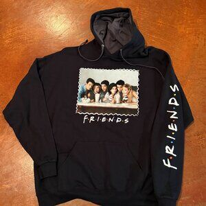 Friends TV Show Black Hoodie Unisex XL